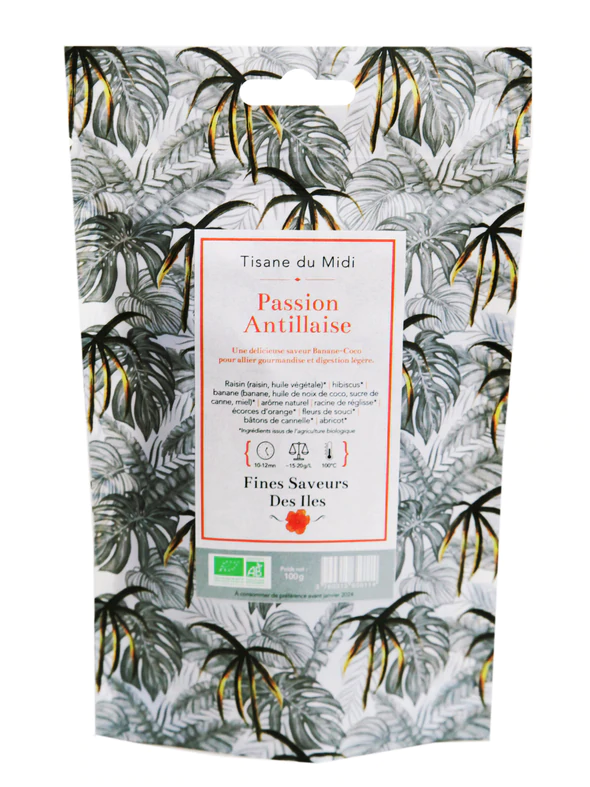 Herbal tea - Organic Caribbean Passion - 100 g bag